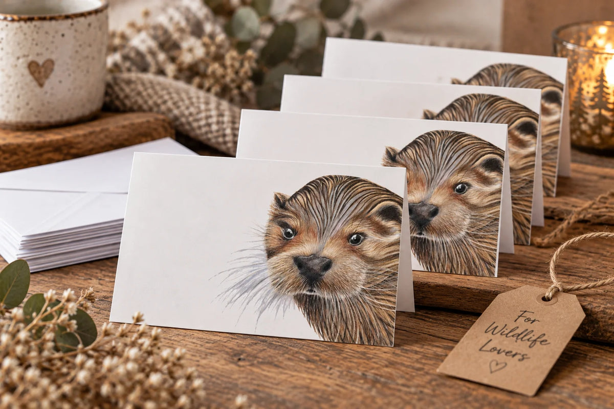 Otter Card, pack of 10, A6 cards