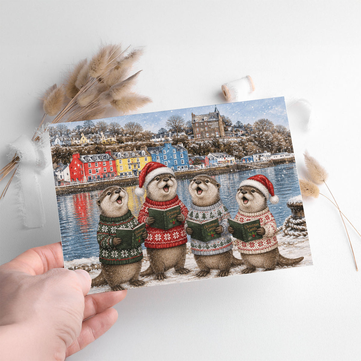 PP-GRE-A6-H-ENVELOPE - A5 Horizontal Card Mockup