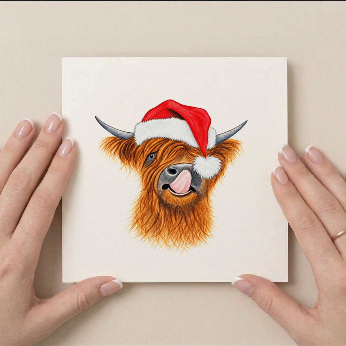 PP-GRE-6x6-ENVELOPE - Square Greetings Cards Mockup