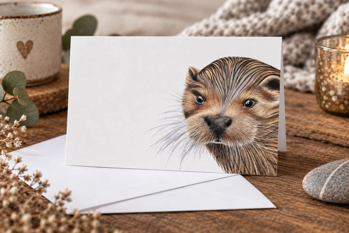 Otter Card, single A6 card